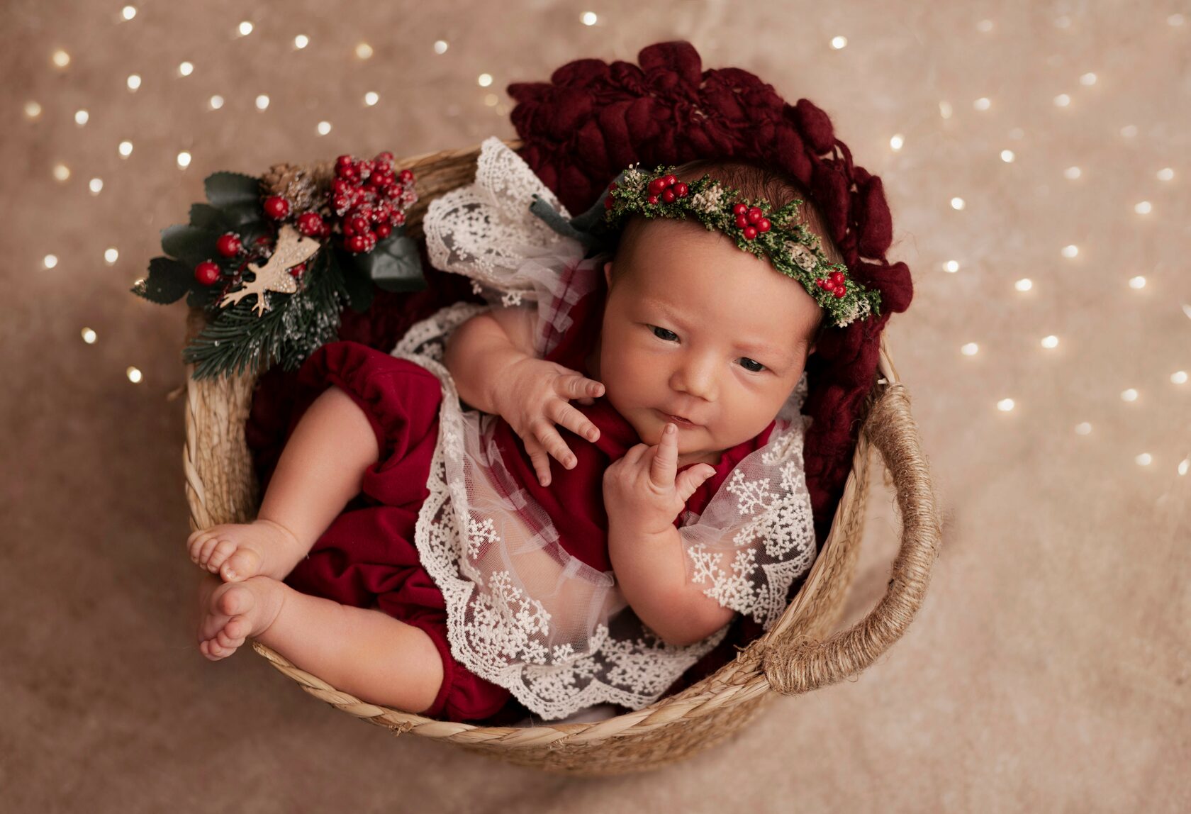 Новогодняя Newborn фотосессия